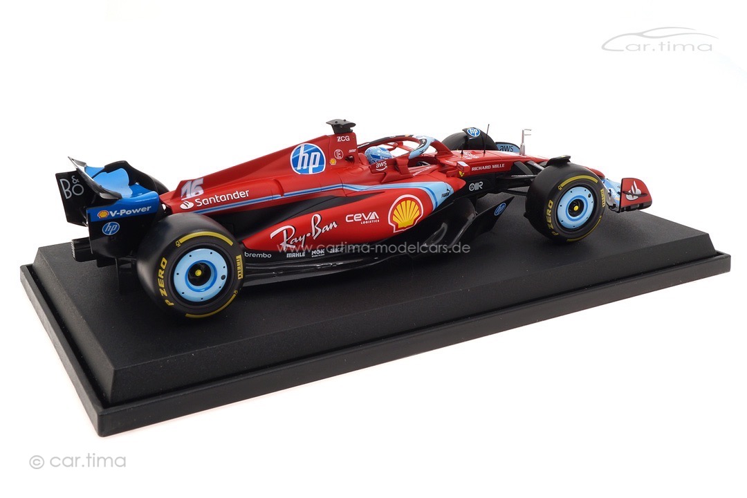 Ferrari F1 SF-24 GP USA Miami 2024 Charles Leclerc Bburago 1:18 18-16815-L-Miami
