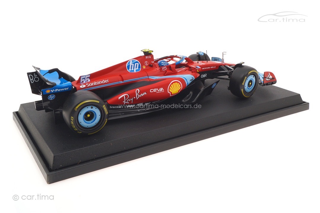 Ferrari F1 SF-24 GP USA Miami 2024 Carlos Sainz Jr. Bburago 1:18 18-16815-S-Miami