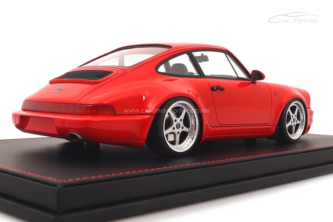 Porsche 911 (964) Carrera 30 Jahre Jubi Indischrot OZ Mito Alu-Felgen car.tima CUSTOMIZED 1:18