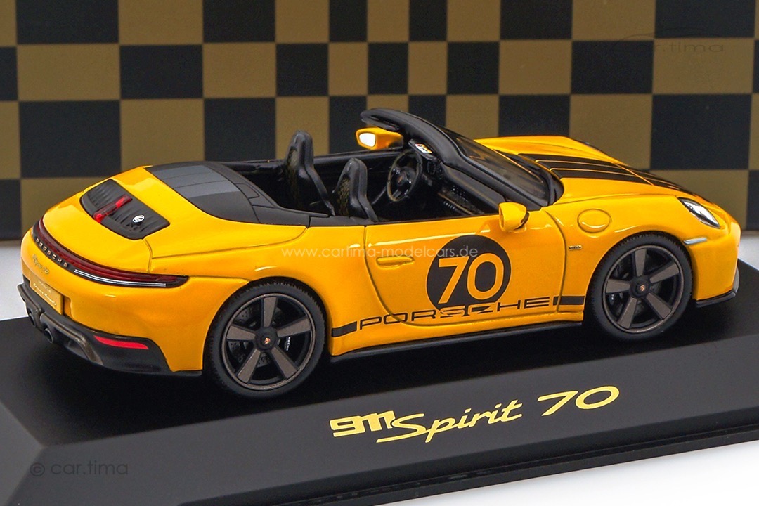 Porsche 911 (992.2) Spirit 70 Speedgelb IAA Special 2025 Spark 1:43 WAP0200200T070