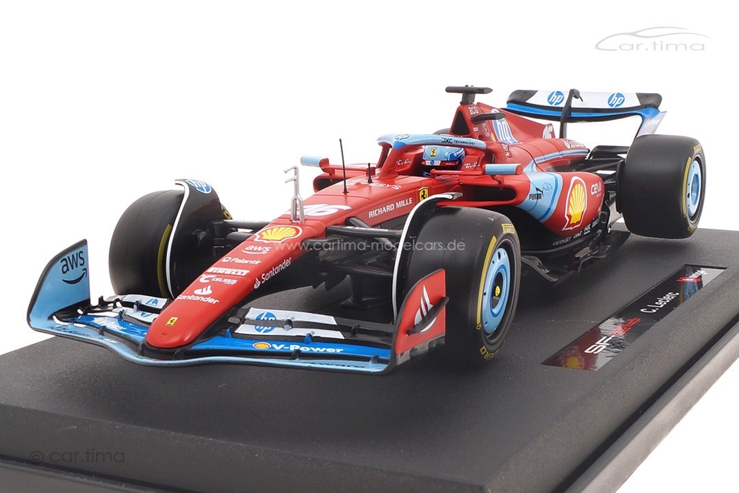 Ferrari F1 SF-24 GP USA Miami 2024 Charles Leclerc Bburago 1:18 18-16815-L-Miami