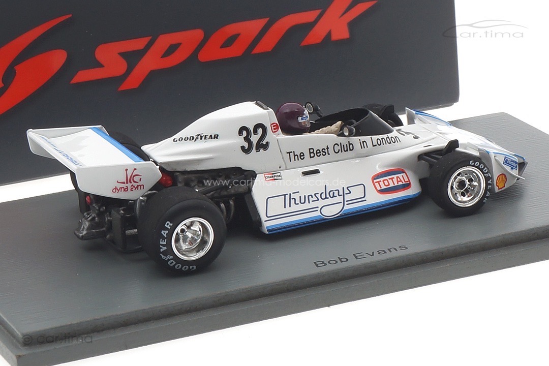 Brabham BT44B GP Großbritannien 1976 Bob Evans Spark 1:43 S7096
