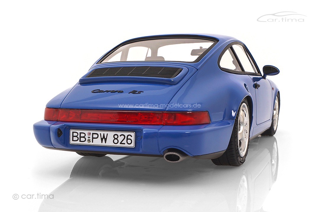 Porsche 911 (964) Carrera RS Maritimblau Originalsignatur Dieter Röscheisen car.tima 1:18