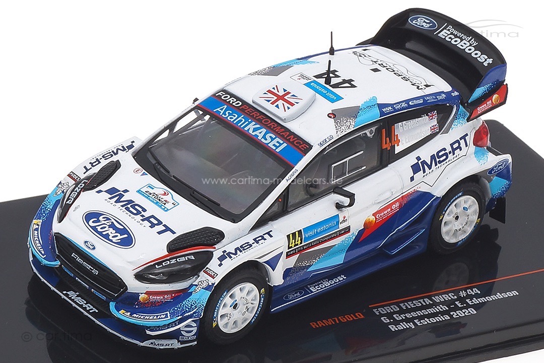 Ford Fiesta WRC Rallye Estonia 2020 Greensmith/Edmondson IXO 1:43 RAM760LQ
