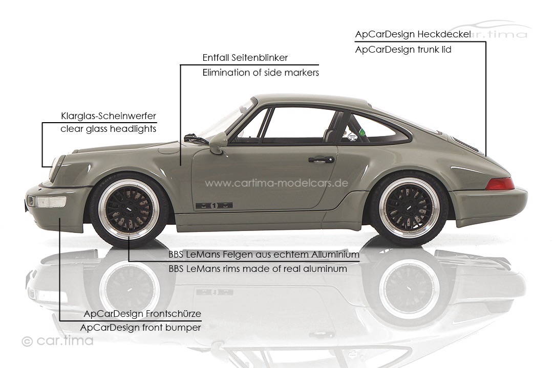 Porsche 911 (964) WTL M1M AP Car Design Originalsignatur Michael Mauer car.tima 1:18