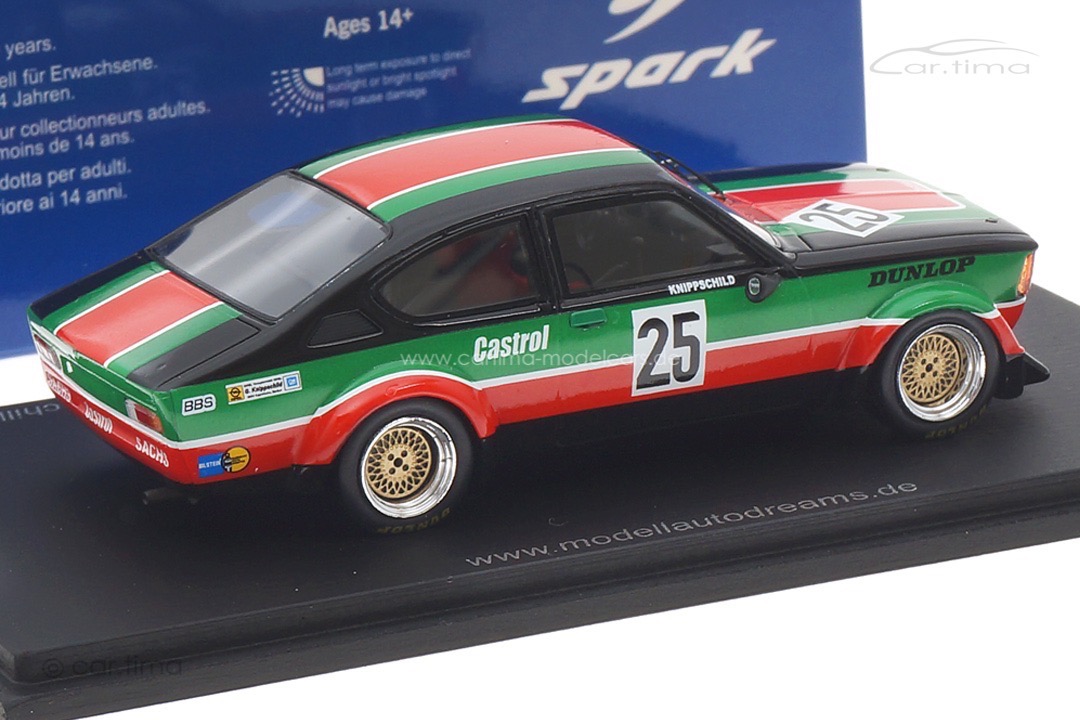 Opel Kadett C GT/E DRM Zolder 1980 Günther Knippschild Spark 1:43 MAD013