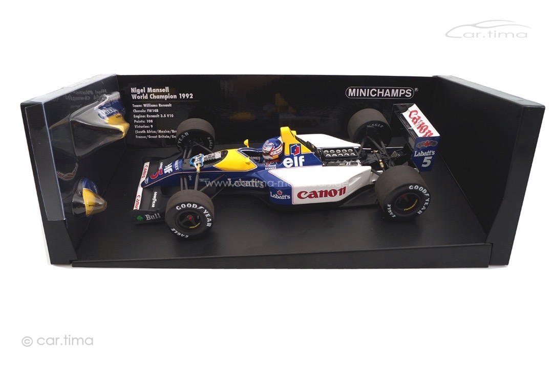 Williams Renault FW14B Nigel Mansell World Champion 1992 Minichamps 1:18 110920005