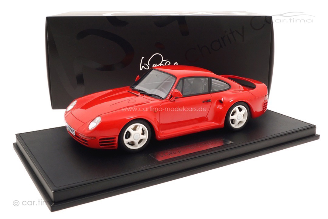 Porsche 959 Indischrot Walter Röhrl Charity Collection car.tima 1:18 CAR01825028