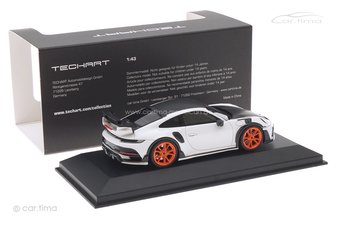 TECHART GTstreet R (Basis 992 Turbo) Weiß/Rad Gulforange car.tima CUSTOMIZED CAC04323011