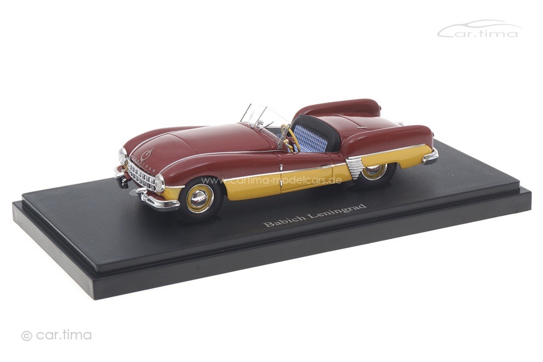 Babich Leningrad 1956 dunkelrot/gelb autocult 1:43 06050