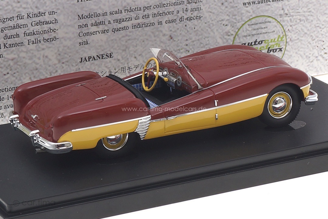 Babich Leningrad 1956 dunkelrot/gelb autocult 1:43 06050