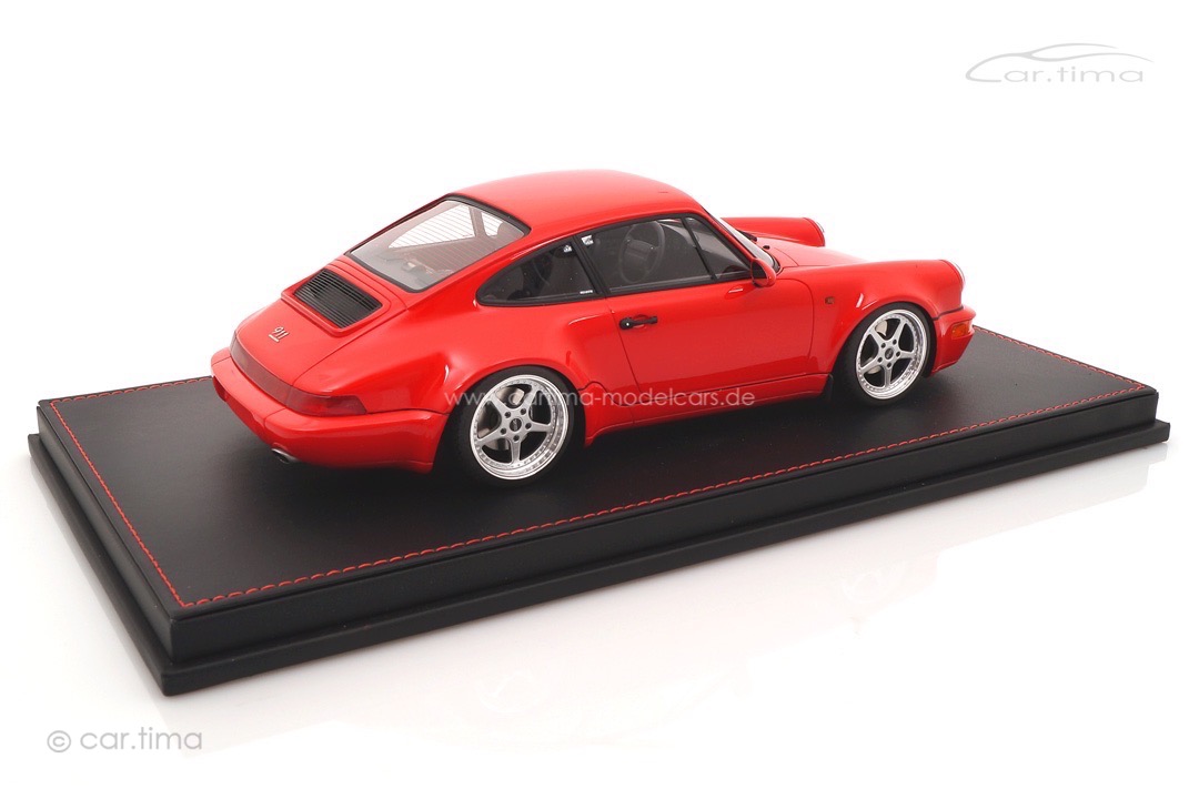 Porsche 911 (964) Carrera 30 Jahre Jubi Indischrot OZ Mito Alu-Felgen car.tima CUSTOMIZED 1:18