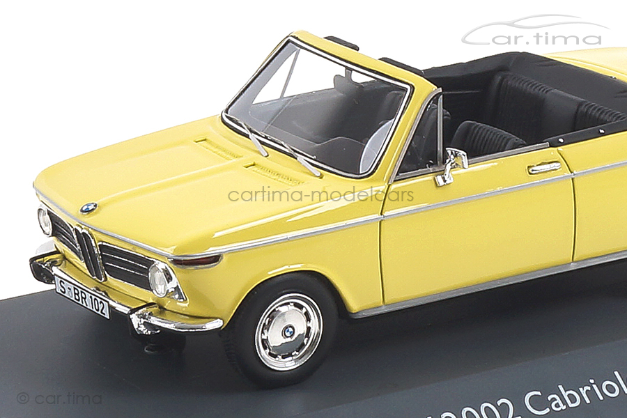 BMW 2002 Baur Cabrio gelb Schuco 1:43 450908500