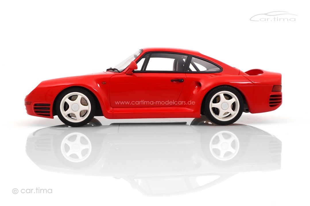 Porsche 959 Indischrot Originalsignatur Walter Röhrl car.tima 1:18 CAR01825028-SIG