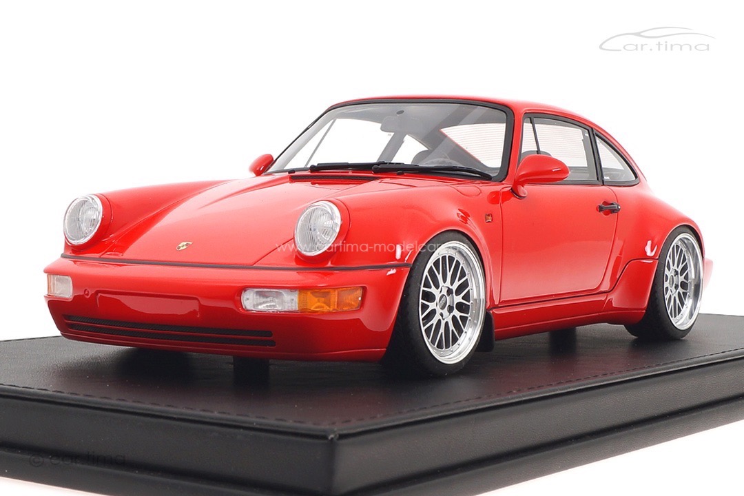 Porsche 911 (964) Carrera 30 Jahre Jubi Indischrot 19" BBS Alu-Felgen car.tima CUSTOMIZED 1:18
