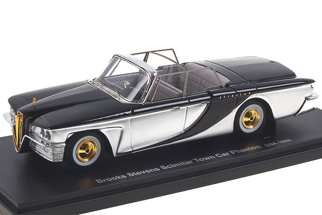 Brook Stevens Scimitar Town Car Phaeton silber/schwarz Avenue43 1:43 60060