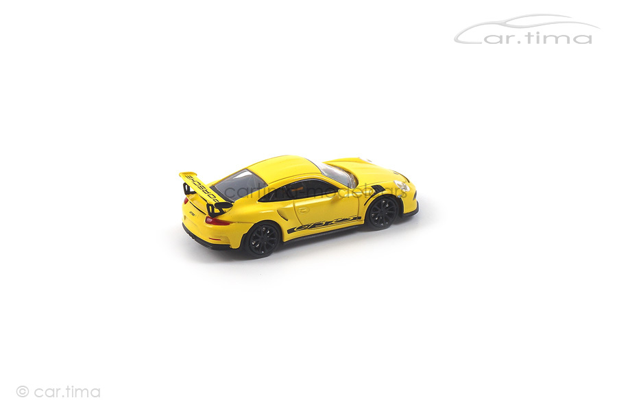 Porsche 911 (991) GT3 RS Racinggelb/Dekorstreifen schwarz Minichamps 1:87 870063225