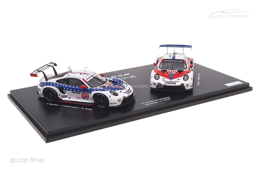 Set Porsche 911 RSR 12h Sebring 2020 #911 / #912 Spark 1:43 WAP0200120P0FW