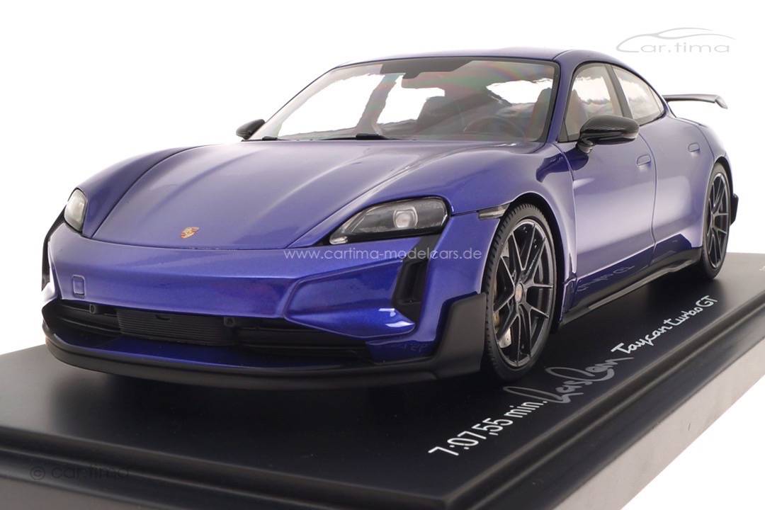Porsche Taycan Turbo GT Rundenrekord Nordschleife Originalsignatur Lars Kern Minichamps 1:18
