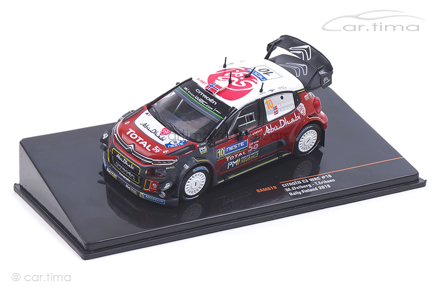 Citroen C3 WRC Finnland Rallye 2018 Ostberg/Eriksen IXO 1:43 RAM679