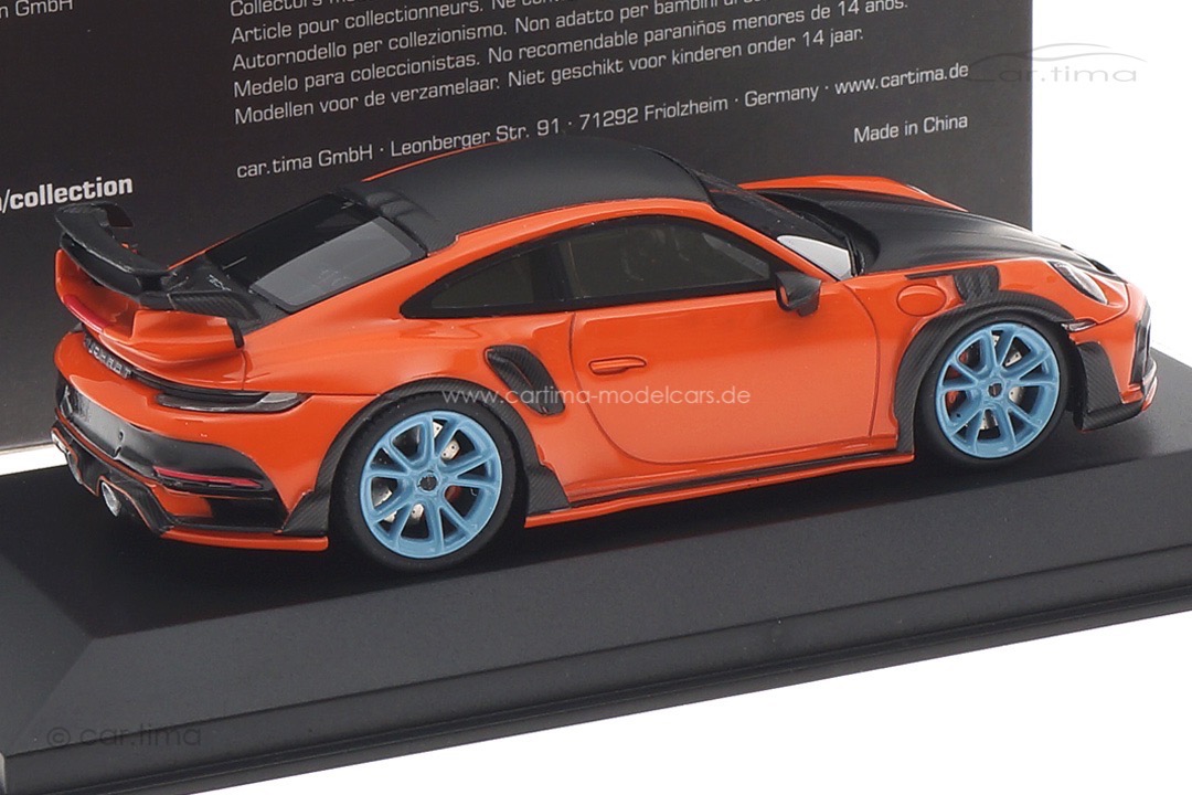 TECHART GTstreet R (Basis 992 Turbo) Gulforange/Rad Gulfblau car.tima CUSTOMIZED CAC04323008