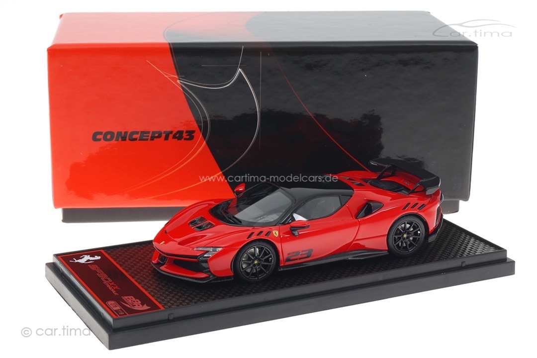 Ferrari SF90 XX Stradale Rosso Corsa 322 #23 BBR 1:43 BBRC285B