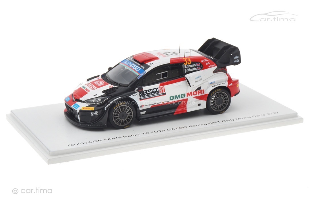 Toyota GR Yaris Rally1 Rallye Monte Carlo 2022 Evans/Martin Spark 1:43 S6691