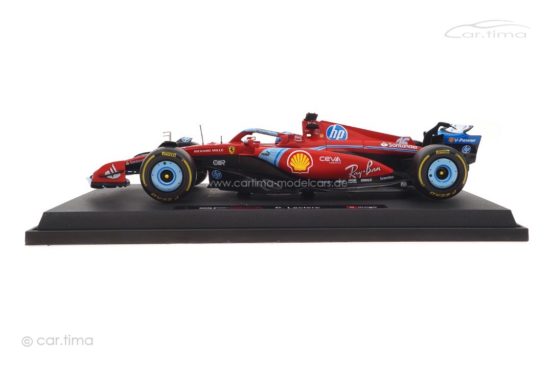 Ferrari F1 SF-24 GP USA Miami 2024 Charles Leclerc Bburago 1:18 18-16815-L-Miami