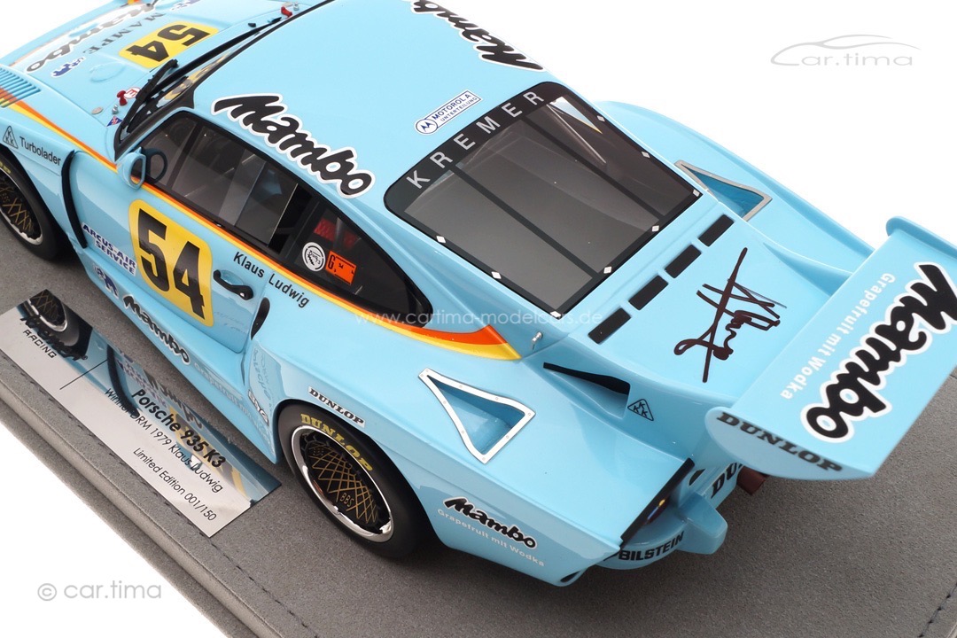 Porsche 935 K3 Winner DRM 1979 Originalsignatur Klaus Ludwig Kremer Collection car.tima 1:18