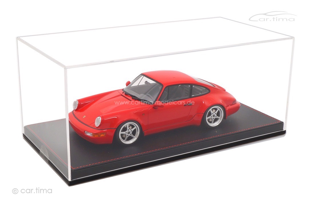 Porsche 911 (964) Carrera 30 Jahre Jubi Indischrot OZ Mito Alu-Felgen car.tima CUSTOMIZED 1:18
