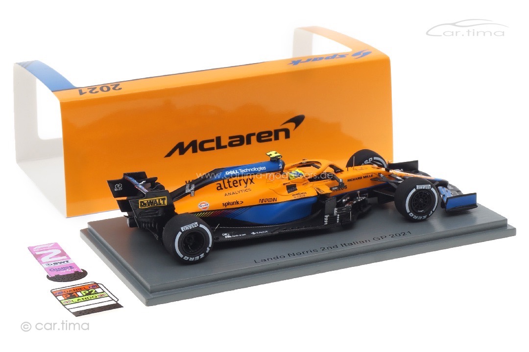 McLaren MCL35M GP Italien 2021 Lando Norris/pit board Spark 1:43 S7690