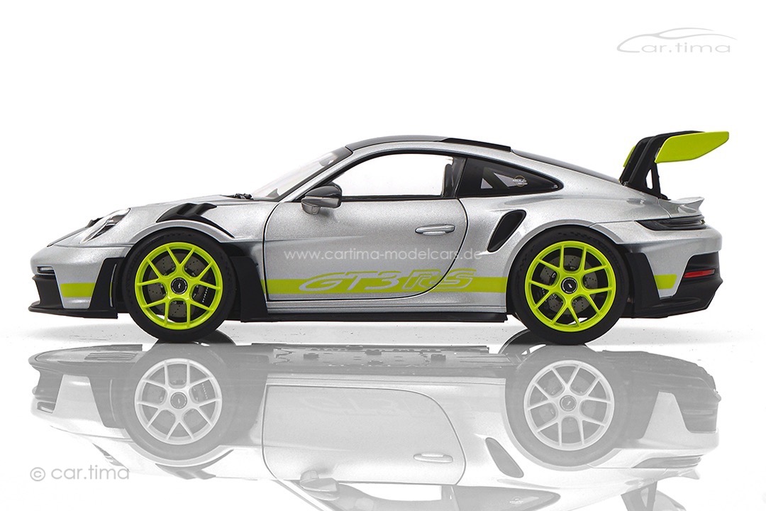 Porsche 911 (992) GT3 RS GT-silber/Acidgrün Norev 1:18 WAP0212100TGT3