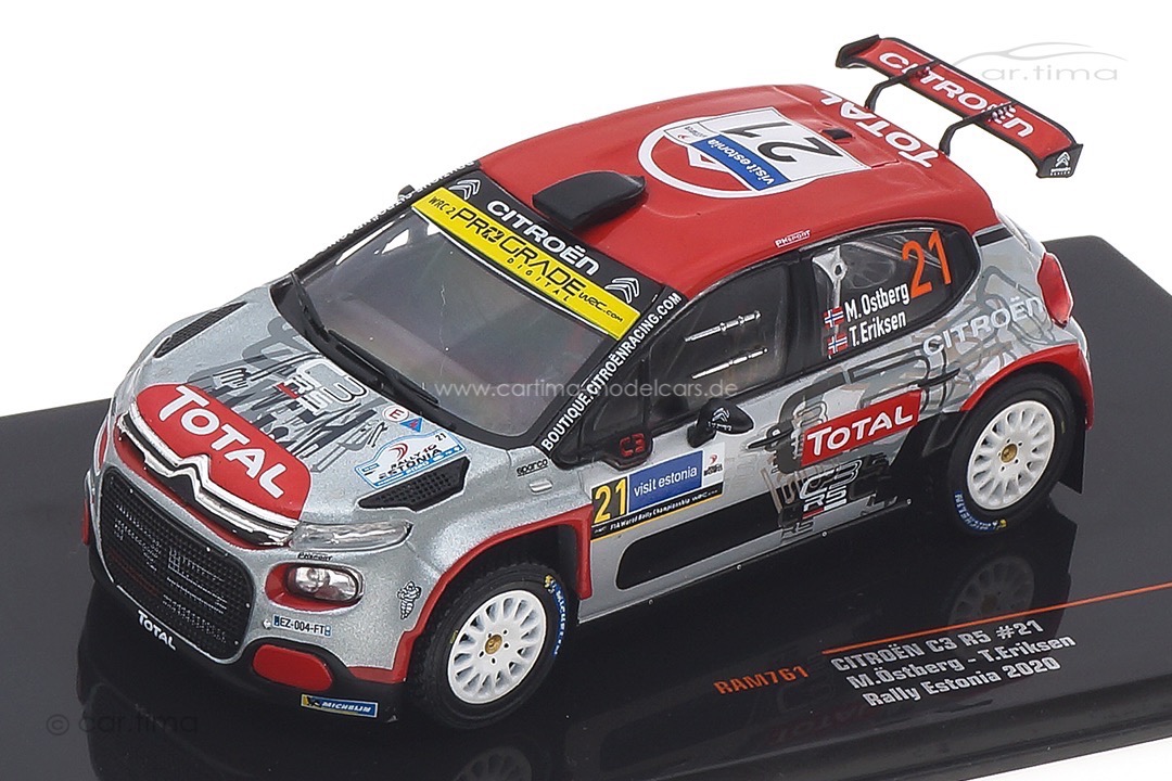 Citroën C3 R5 Rallye Estonia 2020 Östberg/Eriksen IXO 1:43 RAM761