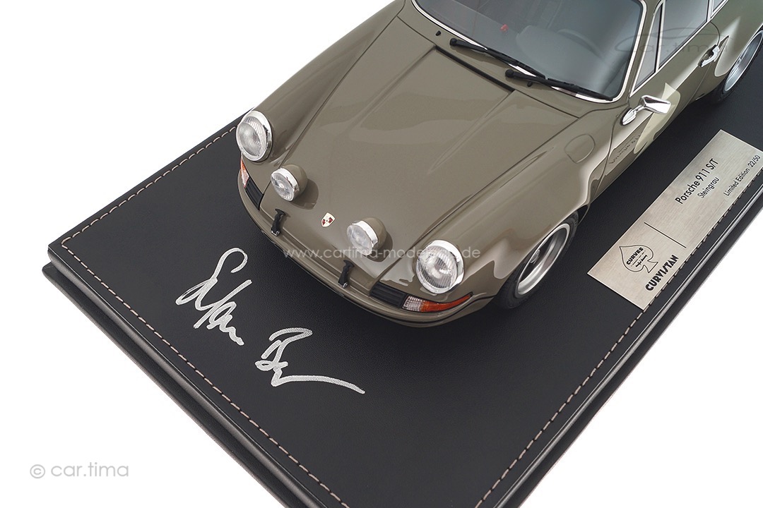 Porsche 911 ST Steingrau Curvistan Bangkok Originalsignatur Stefan Bogner car.tima 1:18