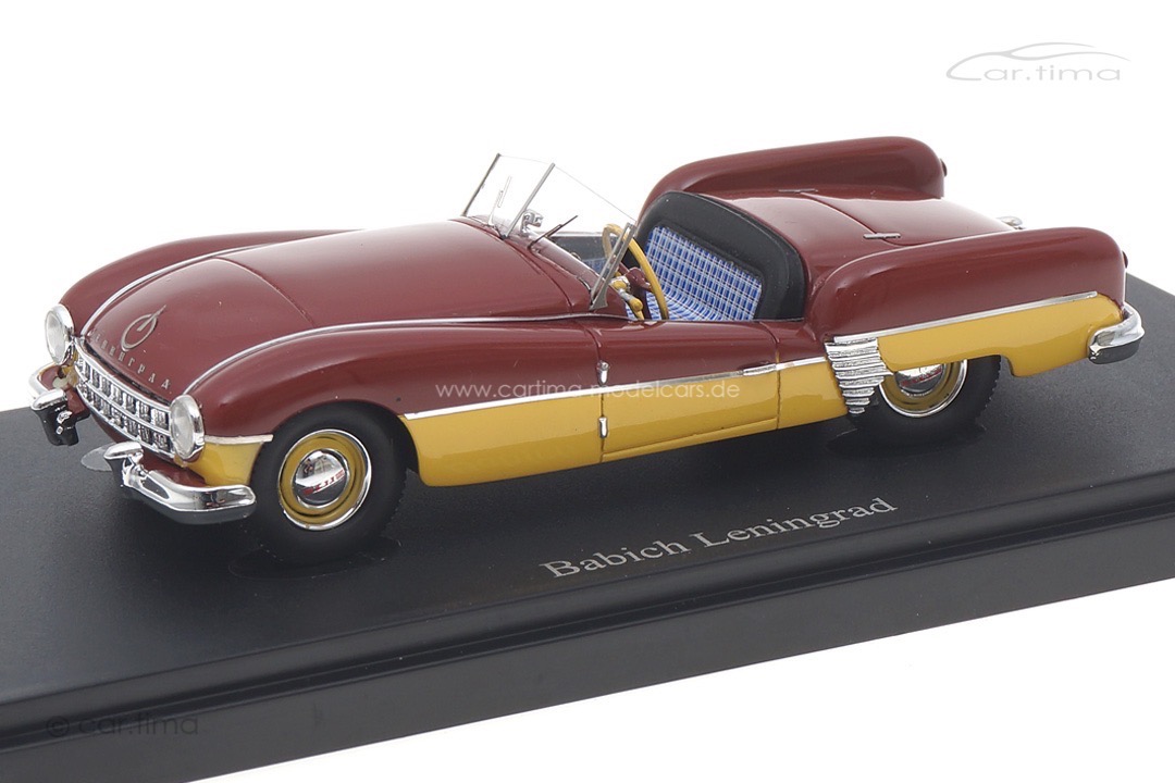 Babich Leningrad 1956 dunkelrot/gelb autocult 1:43 06050
