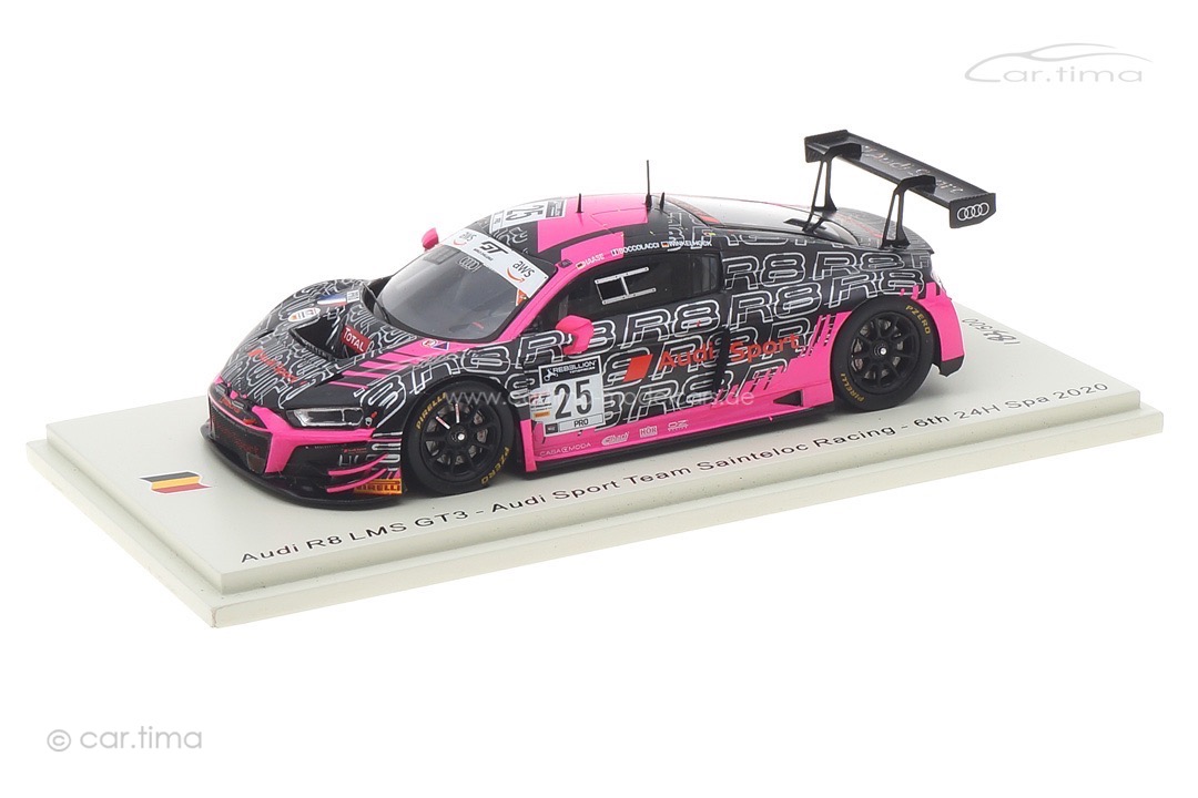 Audi R8 LMS GT3 24h Spa 2020 Boccolacci/Haase/Winkelhock Spark 1:43 SB374
