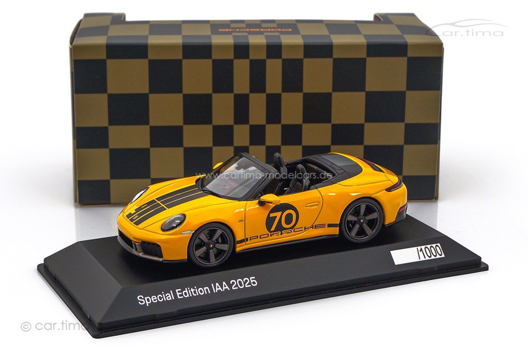 Porsche 911 (992.2) Spirit 70 Speedgelb IAA Special 2025 Spark 1:43 WAP0200200T070