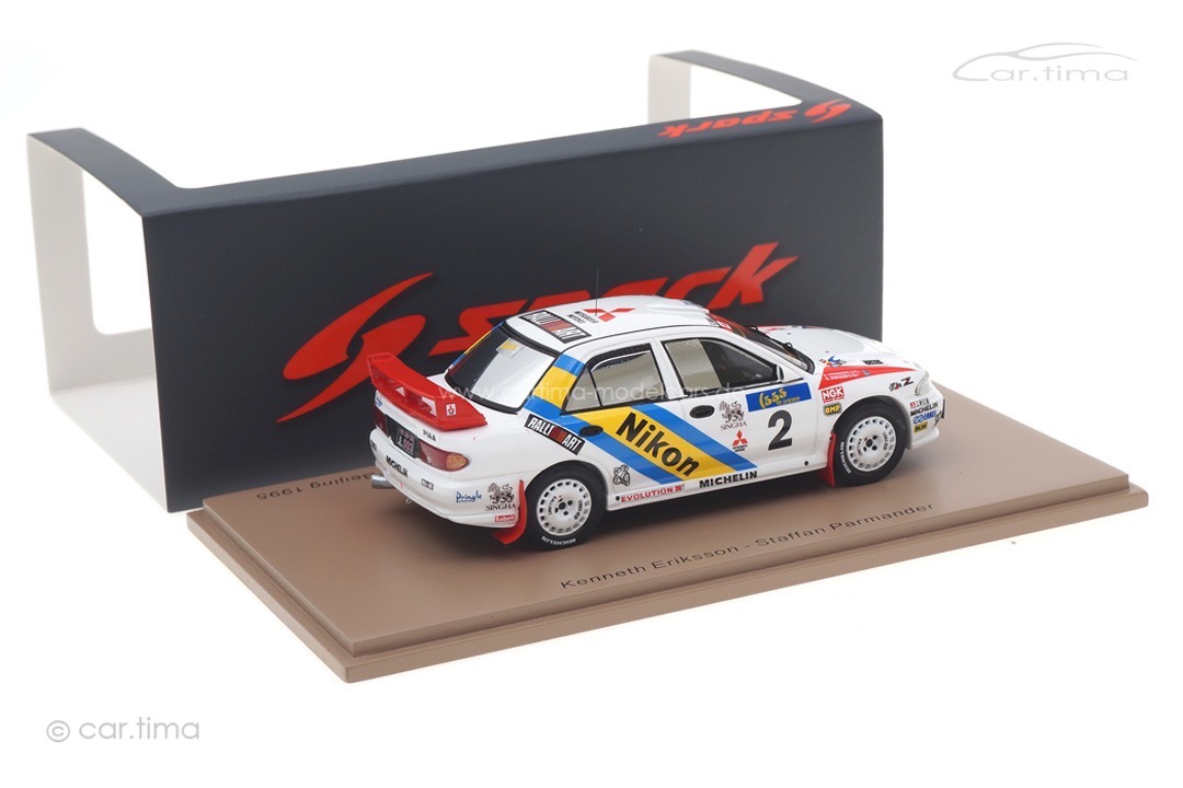 Mitsubishi Lancer EVOLUTION III Winner Rallye Hong Kong 1995 Eriksson/Parmander Spark 1:43 S6507