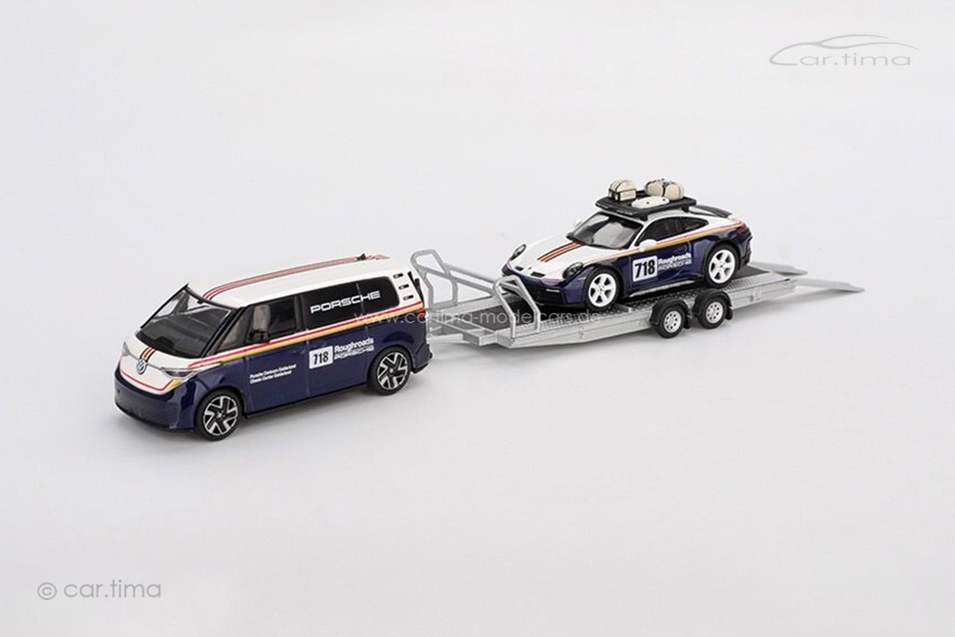 Set Porsche 911 (992) Dakar/ID Buzz Porsche Gelderland MINI GT 1:64 MGTS0019