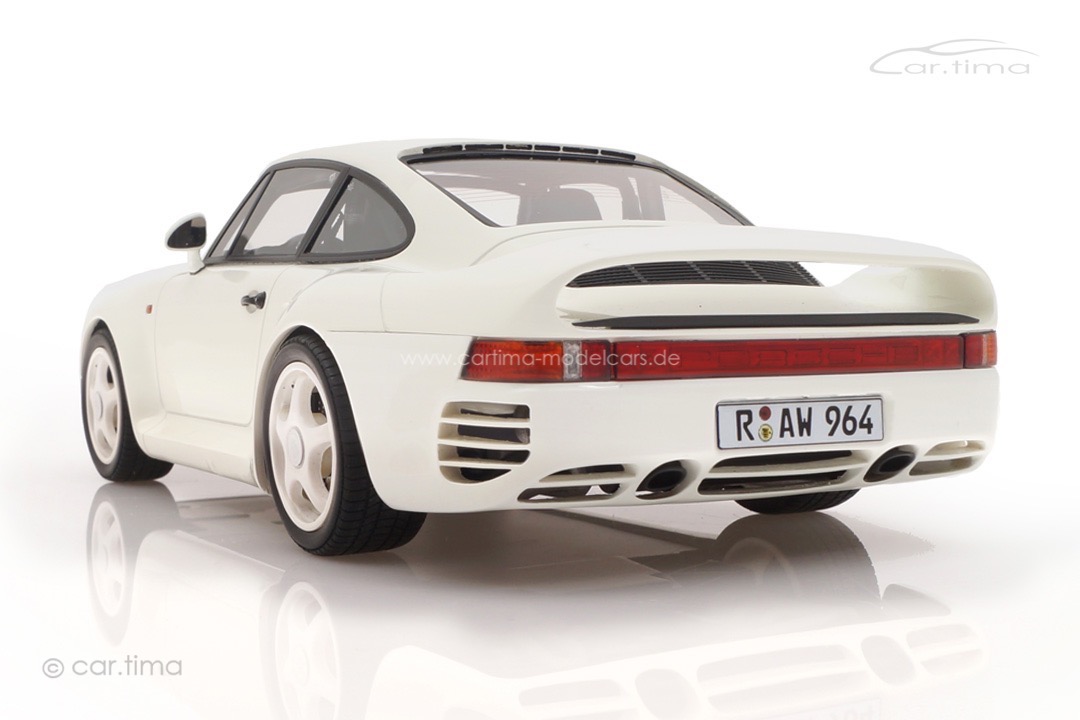 Porsche 959 Grandprix-weiß Originalsignatur Walter Röhrl car.tima 1:18 CAR01825029-SIG