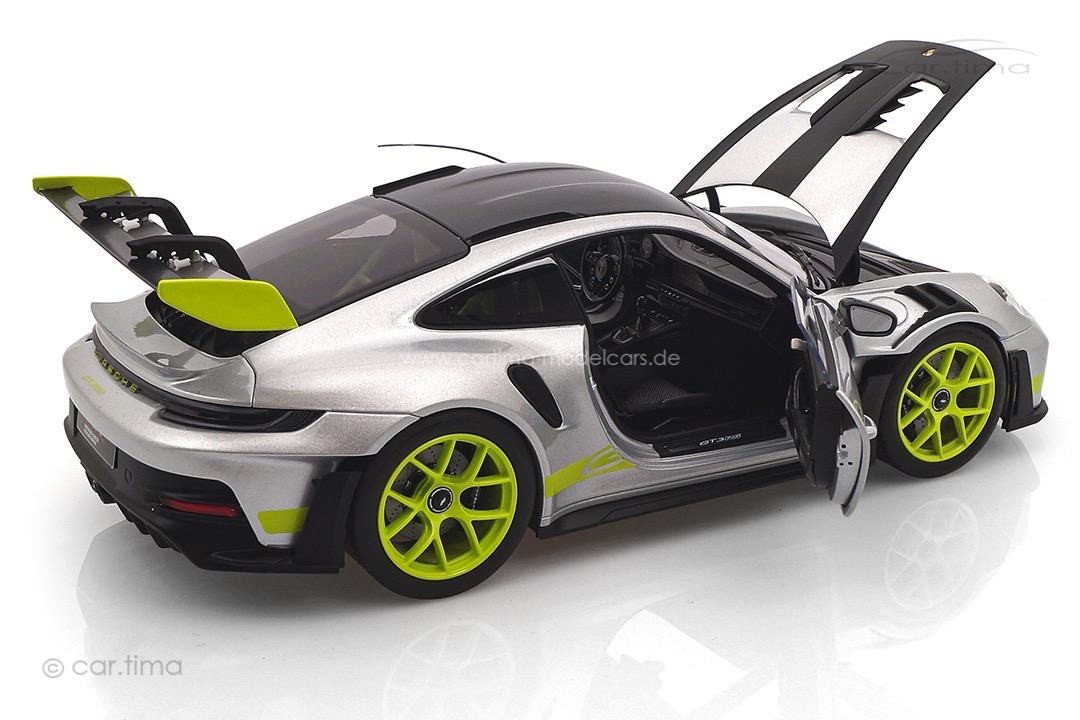 Porsche 911 (992) GT3 RS GT-silber/Acidgrün Norev 1:18 WAP0212100TGT3