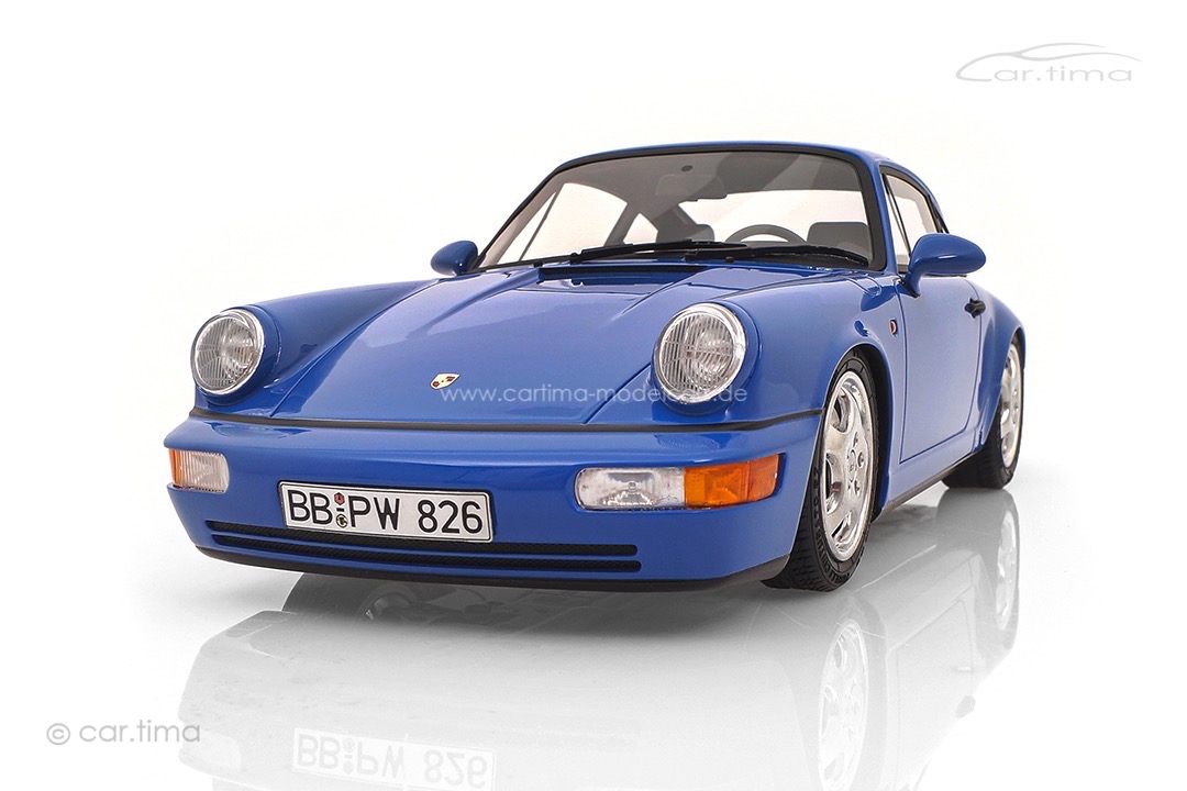 Porsche 911 (964) Carrera RS Maritimblau Originalsignatur Dieter Röscheisen car.tima 1:18