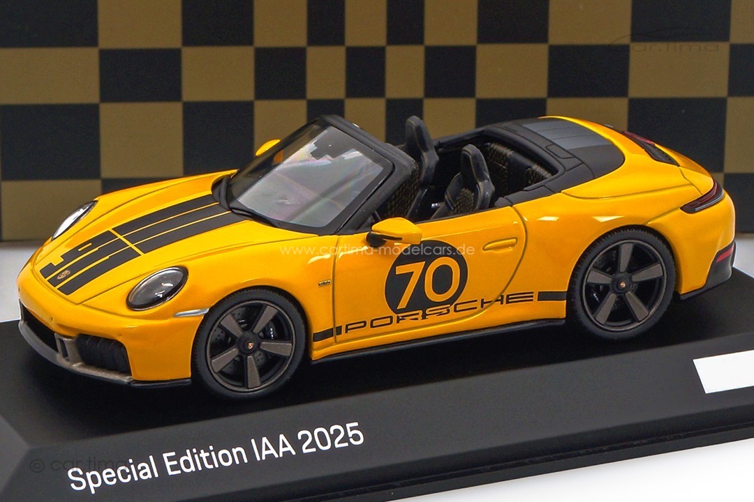 Porsche 911 (992.2) Spirit 70 Speedgelb IAA Special 2025 Spark 1:43 WAP0200200T070