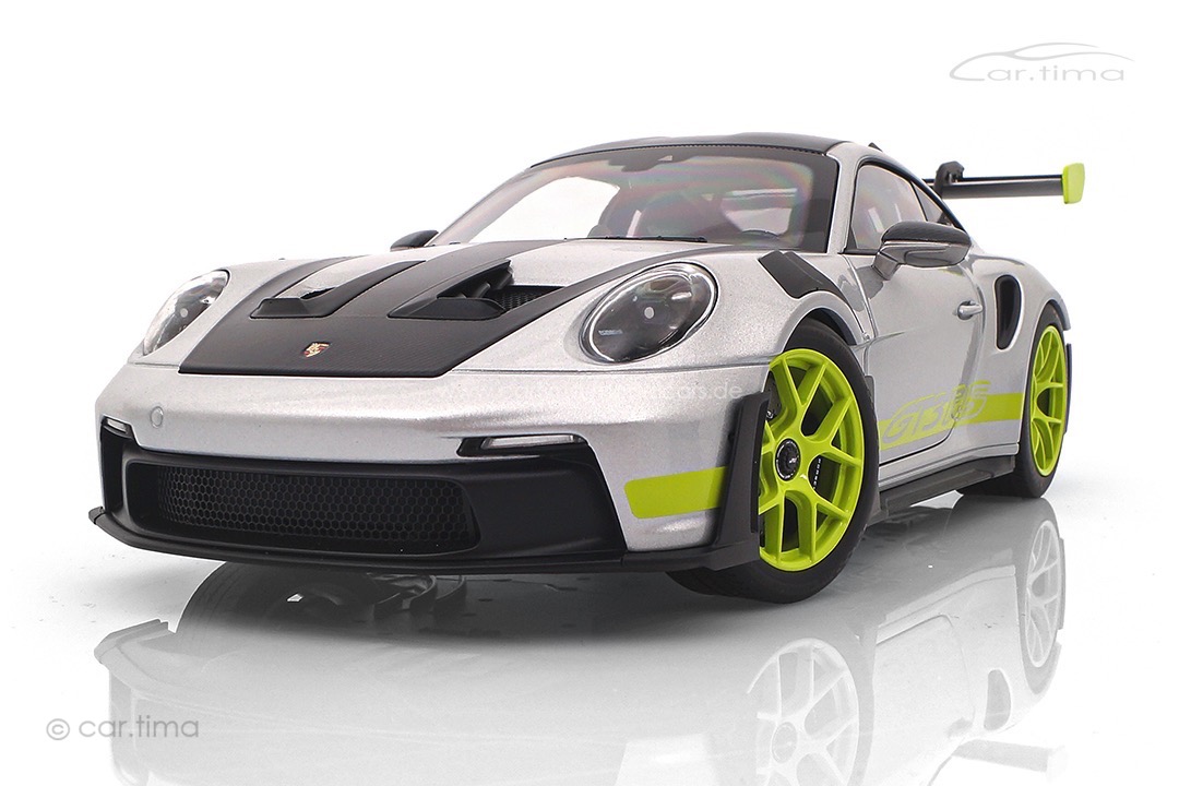 Porsche 911 (992) GT3 RS GT-silber/Acidgrün Norev 1:18 WAP0212100TGT3