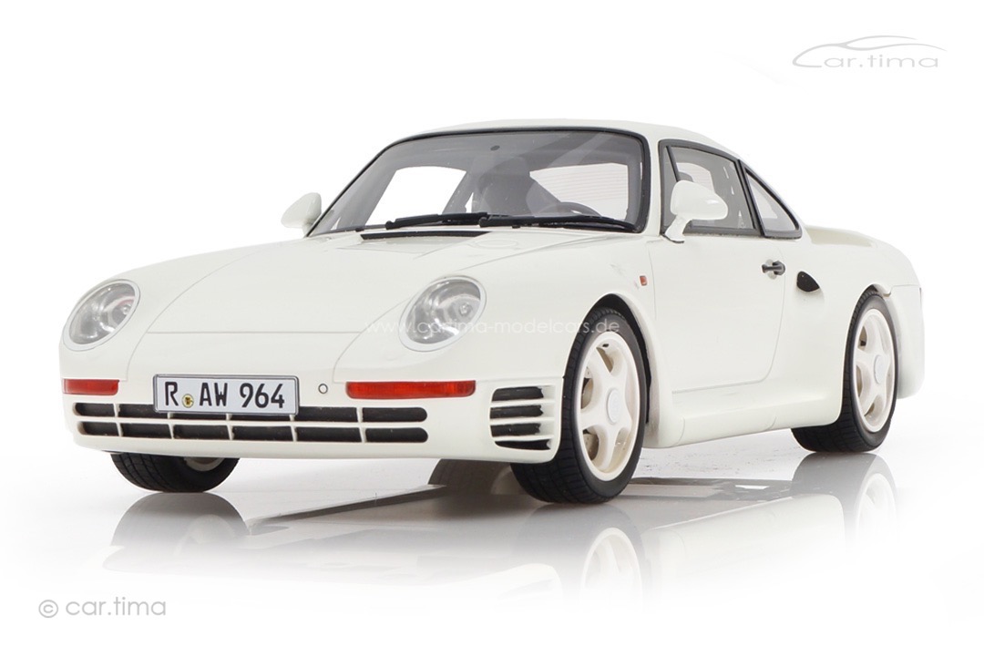 Porsche 959 Grandprix-weiß Originalsignatur Walter Röhrl car.tima 1:18 CAR01825029-SIG