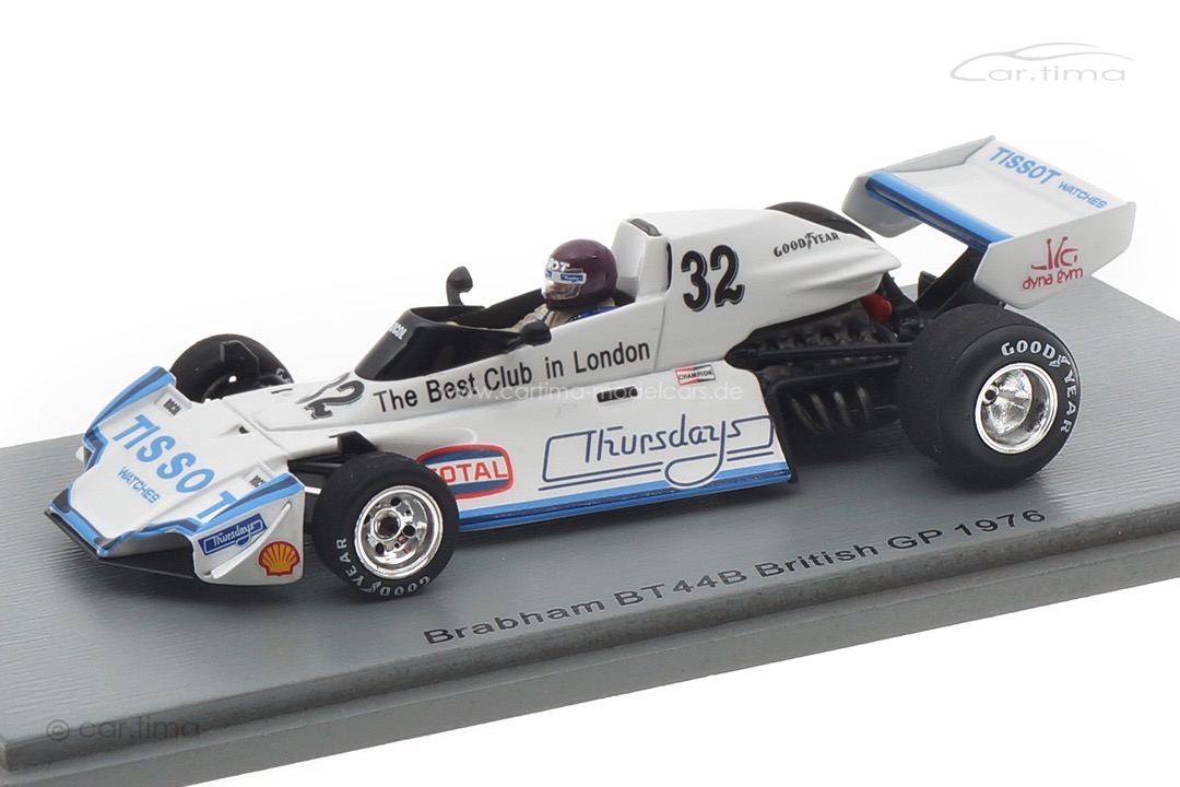 Brabham BT44B GP Großbritannien 1976 Bob Evans Spark 1:43 S7096