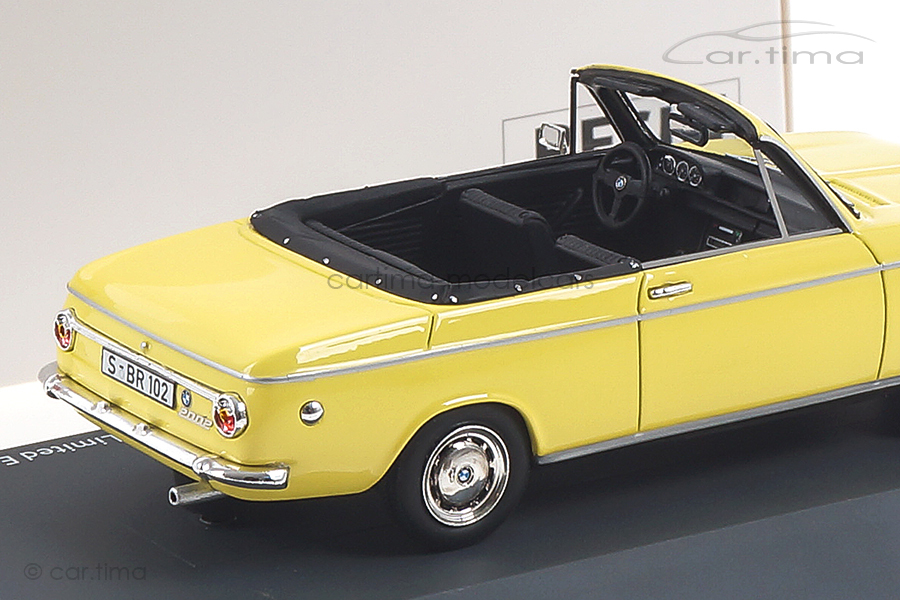 BMW 2002 Baur Cabrio gelb Schuco 1:43 450908500