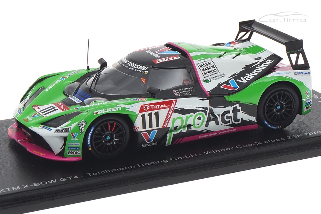 KTM X-BOW GT4 Class winner 24h Nürburgring 2020 Griesemann/Kofler/Volte Spark 1:43 SG699