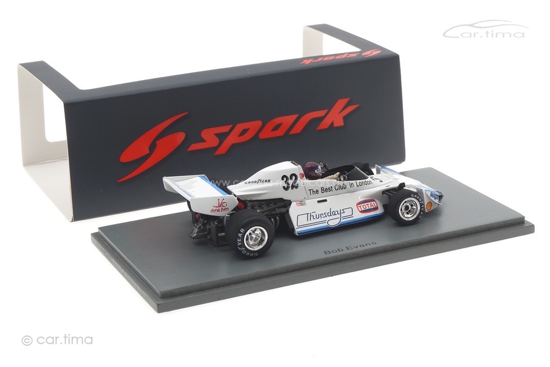 Brabham BT44B GP Großbritannien 1976 Bob Evans Spark 1:43 S7096