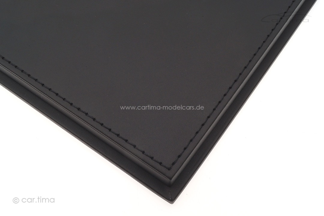 Vitrine/Showcase Leder Optik schwarz 45,5cm x 24,8cm x 20,8cm (L/B/H) car.tima EXCLUSIVE 1:12